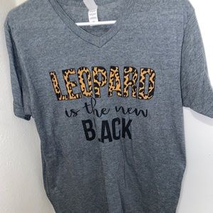 Leopard is the new black shirt.